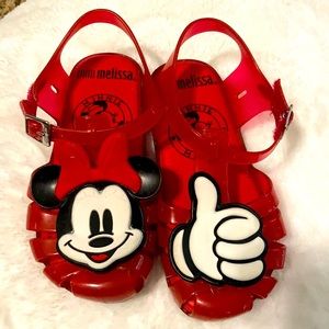 Mini melissa size 11 usa minie mouse sandals